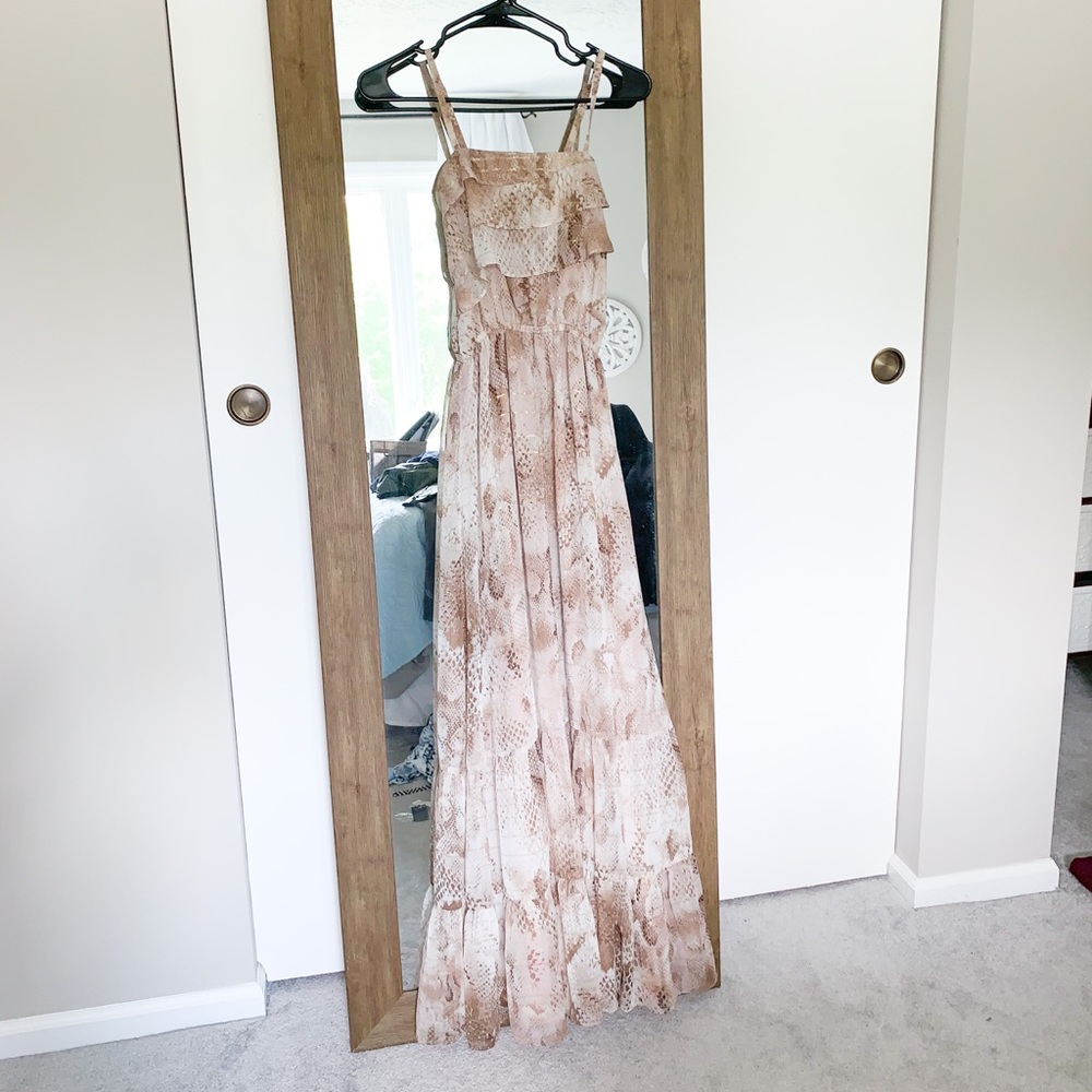 Snakeskin Maxi Dress